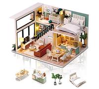 Cuteefun Maison Miniature a Construire avec Boîte à Musique-Vie Confortable
