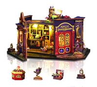 Cuteefun Maquette Maison Miniature DIY Kit, Artisanat Fait Main en Bois avec Lumière LED, pour Adultes Adolescent, Fabriquez Votre Propre Maison de Rêve (Station D'énergie Magique)