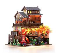 Cuteefun Maquette Maison Miniature Japonais Izakaya, Puzzle 3D en Bois