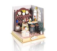Cuteefun Maquette Maison Miniature pour Adulte à Construire, Mini Maison de Poupée à Construire pour y Vivre, Artisanat en Bois et Adolescents à Construire, Cadeau de Noël (Salle des Vins)