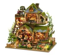 Cuteefun Maquette Maison Miniature pour Adulte, Maison Arbre avec LED