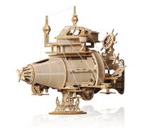 Cuteefun Puzzle 3D Bois, Dirigeable Jeu de Construction en Bois, Maquette Mécanique pour des Adolescents et des Adulte, Idéal pour Les Anniversaires, Noël et la Fête des Pères