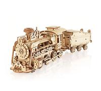 Cuteefun Puzzle 3D en Bois Train à Vapeur [268 Pcs]
