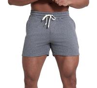 CUTeFiorino Pantalon de sport pour homme, court, uni, décontracté, stretch, pour la course, l'entraînement, jaune, GY2., XXL