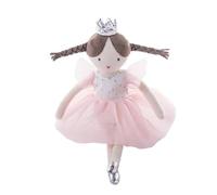 CUTeFiorino Soft Life Ballet Girl Plush Toy Mignon Dress Doll Girl Heart Baby Birthday Pieuvre Doudou en peluche (rose, taille unique)