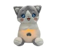 CUTeFiorino The Breathing Green Sleepy Stuffed Animal Peluche Que Respira Para Dormir Dormir Sleeping Breathing Anxiety Koala avec lumière sensorielle Son Musique Appease Jouet Masse Pâques (Gris, S)
