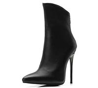 CuteFlats Bottes à Tige Courte pour Femmes Bottines Sexy à Talons Aiguilles