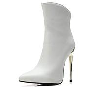 CuteFlats Bottes à Tige Courte pour Femmes Bottines Sexy à Talons Aiguilles