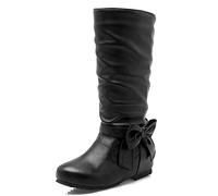 CuteFlats Bottes Mode d'hiver pour Femmes à Talons Compensés