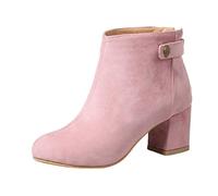 CuteFlats Bottines Femme à Talons Carrés