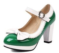 CuteFlats Mary Janes à Bout Rond Doux pour Femmes avec Plates-Formes Basses et Talon Bloc