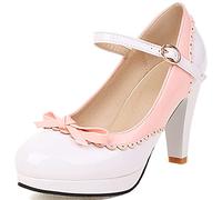 CuteFlats Sweet Mary Janes pour Femmes avec Plates-Formes Basses et Bout Rond