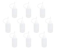 cutefly Lot de 10 flacons compte-gouttes vides en plastique de 30 ml pour liquide