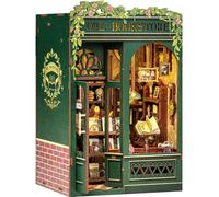 Cutefun Book Nook Kit - DIY Maison de poupée en Bois, Maison de poupée Miniature, Coin bibliothèque, kit de modélisation avec lumières, Cadeau Unique pour Adultes et Adolescents(Owl Bookstore)