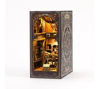 Cutefun Serre-livres avec lumière LED 3D miniature en bois pour loisirs créatifs - Cadeau pour adultes et amateurs (musée de l'astronomie)