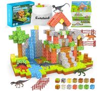 Cuteland Blocs de construction magnétiques - Jouets de construction à partir de 5, 6, 7, 8, 9 ans, cadeau de Pâques pour enfants, garçons et filles (108 pièces de 2,0 cm de la forêt)