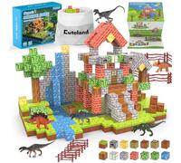 Cuteland Blocs de construction magnétiques - Jouets de construction à partir de 5, 6, 7, 8, 9 ans, cadeau de Pâques pour enfants, garçons et filles (108 pièces de 2,0 cm de la forêt)