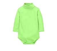 CuteOn bébé Garçons Filles Solide Couleur De base Col roulé Coton Bodysuit Top - Diverses couleurs du Nouveau-né à 2 Ans