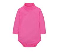 CuteOn bébé Garçons Filles Solide Couleur De base Col roulé Coton Bodysuit Top - Rose 12 Mois