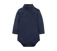 CuteOn bébé Garçons Filles Solide Couleur De base Col roulé Coton Bodysuit Top - Royalblue 12 Mois