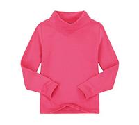 CuteOn Children's Enfants Col Haut Manches Longues Coton T-Shirt Tops Tee Shirt Rose Red 6 Années