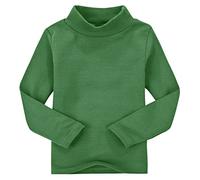 CuteOn Children's Enfants Col Haut Manches Longues Coton T-Shirt Tops Tee Shirt Sea Green 6 Années