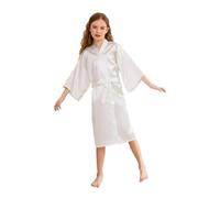 CuteOn Fille Robe Peignoir Kimono Robe de Bain en Satin pour Enfant