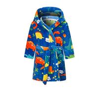 CuteOn Garçon Fille Robe de Chambre à Capuche en Flanelle Douce Robe de Nuit Décontractée pour Enfants 9-10Y