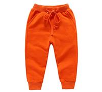 CuteOn Pantalon Bébé Unisexe Garçons Filles Coton Orange 3 Ans