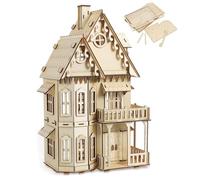 CUTEROOM Fantasy Villa - Puzzle 3D en Bois Kit de Construction Chambre et Meubles Mignons