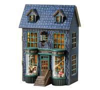 CUTEROOM Maison miniature - Maison de poupée DIY en bois - Mini kit de construction de maison avec meubles et lumière LED - Cadeau d'anniversaire pour femmes et filles (Magic Store)