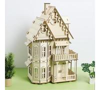 CUTEROOM Puzzle 3D Bois - Maison Gothic House, Kit Construction Modèle Bois Adultes