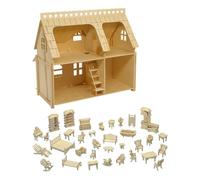 CUTEROOM Puzzle 3D en Bois pour Adultes - Kit de Construction DIY avec Instructions - Décoration Créative - Maquette Précise