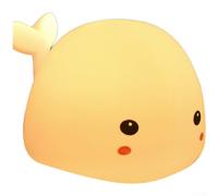 CuteSilic1AnimalNightLightTap & ClapActivatedLampesLEDLampwith7ColorChangingModes3000KWarmLight1200mAhBatteryforKidsbedroomNursery (Jaune) (H)