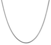 Cutesmile Chaîne serpent tendance en acier inoxydable titane 2 mm, 22 Inches, Acier inoxydable, Pas de pierre précieuse