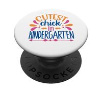 Cutest Chick in Kindergarten Funny Back to School Kids PopSockets PopGrip Adhésif