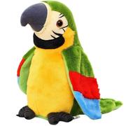 Cutest Jouet Perroquet Imite Le Son Animaux de en Peluche Répétez ce Que Vous Dites Ailes électronique Oiseau Jouet