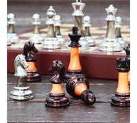 Cutfouwe 32 PIÈCES Pièces d'échecs avec boîte de Rangement pour Les Joueurs Amateurs et Les collectionneurs, mais conviennent également aux Tournois et aux Jeux de Ligue.,Schachfiguren