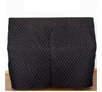 Cutfouwe Couvercle de Piano Vertical, Couverture de Piano complète, Nylon Noir matelassé épaissir résistant à l'eau Accessoires de Piano Décoration (Noir),155x35x125cm