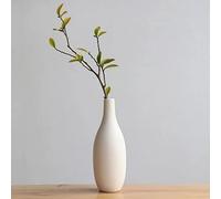 Cutfouwe Vase en Céramique Japonais Minimaliste Blanc Mat pour Fleurs Séchées Vase Bud Modern Home Decor Pendaison De Crémaillère Cadeau en Céramique Bouteille Décorative,B
