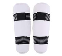 CUTICATE Protège-Jambes pour Le Muay Thai avec des Protège-Tibias De Karaté Et des Arts Martiaux De Taekwondo - Blanc, M