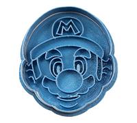Cuticuter Bros Emporte-pièce Motif Mario Face Bleu 8 x 7 x 1,5 cm