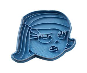 Cuticuter Dégoût du échec Moule de Biscuit, Bleu, 8 x 7 x 1.5 cm