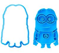 Cuticuter Enfant Minion Set d'emporte-pièces pour Cookies, Bleu, 8 x 7 x 1.5 cm, Lot de 2