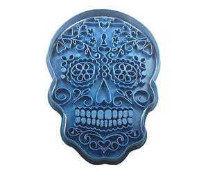 Cuticuter Halloween crâne Mexican Moule pour Cookies, Bleu, 20 x 9 x 1.5 cm