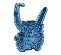 Cuticuter Loki Ragnarok Superheroes Moule de Biscuit, Bleu, 8 x 7 x 1.5 cm