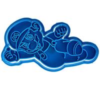 Cuticuter Mario Bros Emporte-pièce en plastique Motif Mario Mario Bleu 8 x 7 x 1,5 cm