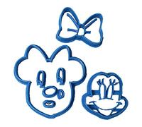 Cuticuter Minnie Face Emporte-pièce en plastique Bleu 8 x 7 x 1,5 cm