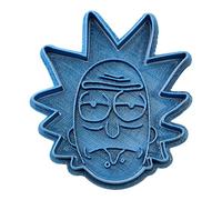 Cuticuter Morty Moule de Biscuit Motif Rick, Bleu, 8 x 7 x 1.5 cm