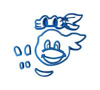 Cuticuter Ninja Turtle Moule de Fondant, Bleu, 8 x 7 x 1.5 cm